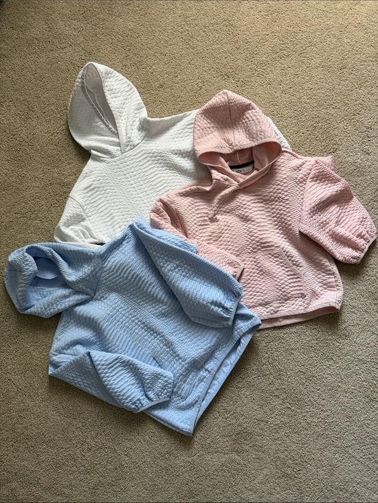 DSG Other - DSG Brand Size Small Kids Hooded Quilted Sweatshirt - Pink, Blue, White